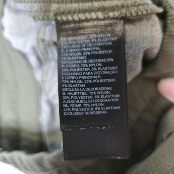 North Face Ladies Pants With Leg Pull Adjustment Olive Size M - Picture 8 of 11